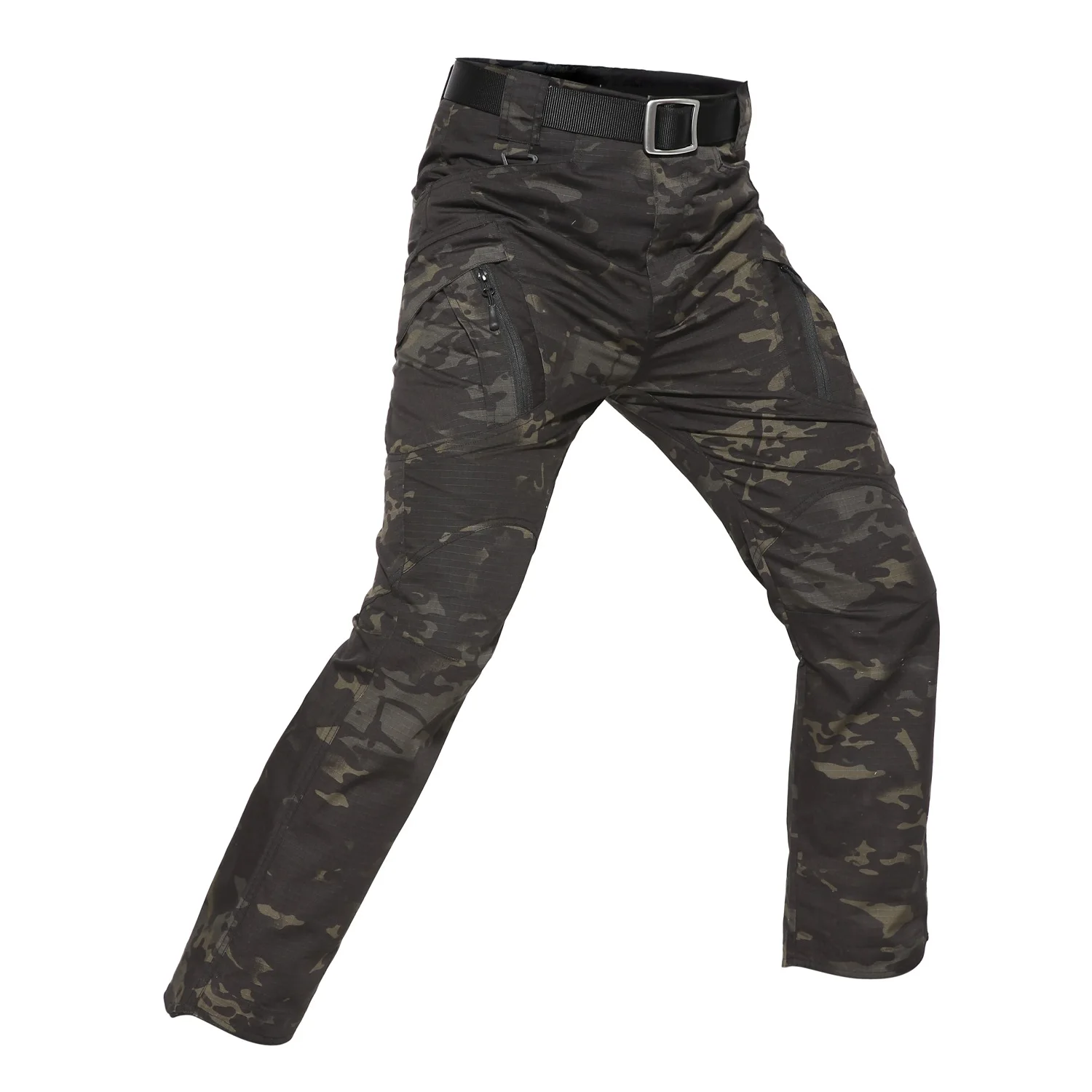 Men IX9 Archon Plaid Tactical Pants Slim Fit Wear Resistant Military Fan Trousers Outdoor Training Sports Daily Casual Long Pant
