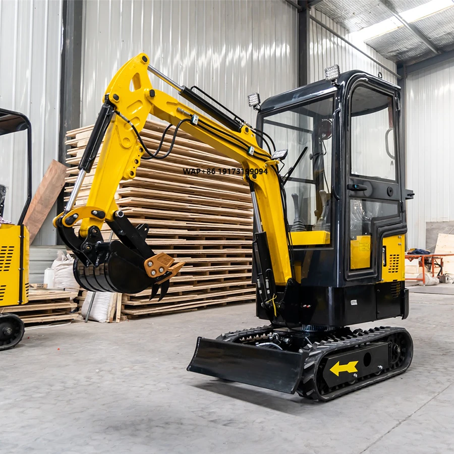 

Door to Door Micro Excavator 1 Ton Hydraulic Agricultural Mini Digger Crawler Excavator