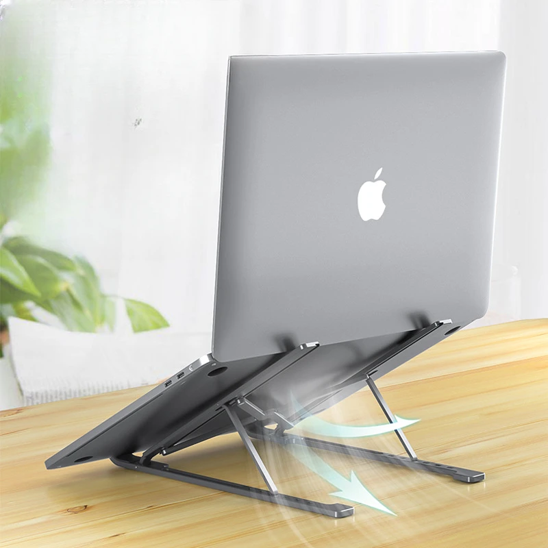 360°Rotating Portable Notebook Bracket Heat Dissipation Folding Aluminum Holder Suitable for Macbook Air Pro