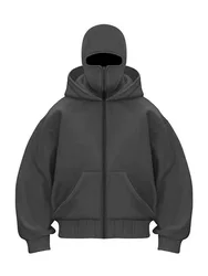 Cardigan Zipper Hoodies Men Women Thickened blank Solid Color  Ins Net Red Explosion Models Winter Loose Couple Leisure Jacket
