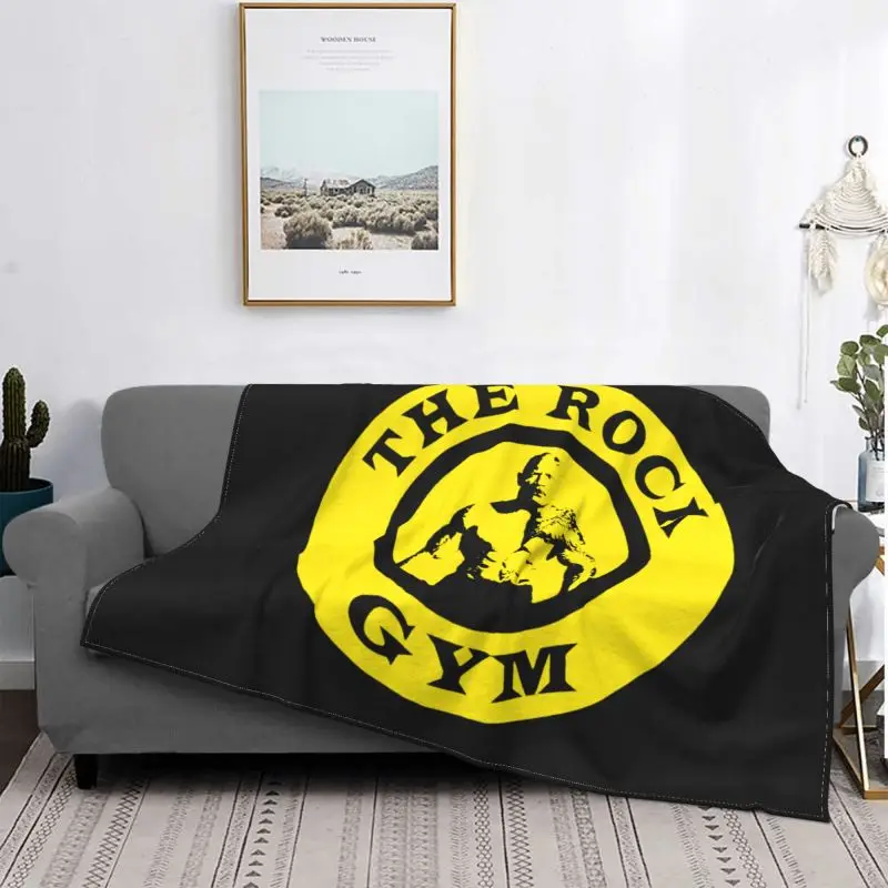 The Rock Gym Brahma Bull Project Dwayne Johnson Blanket Sheet Sofa Bed Comfortable Faux Fur Mink Home Decotation