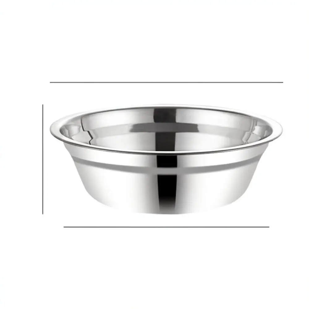 Durable Kitchen Stainless Steel Basin For Yabei Round Bowl For Mixing Beating Eggs Serving Dish Metal Vessel