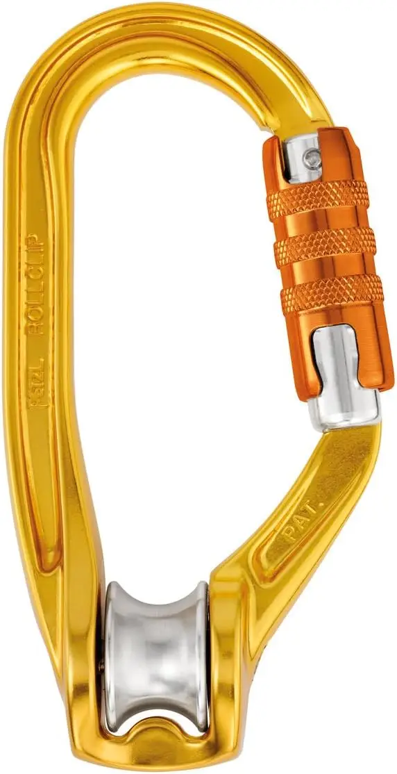 

Pulley Carabiner with Triact-Lock for Climbing & Rescue - Gate Side Opening