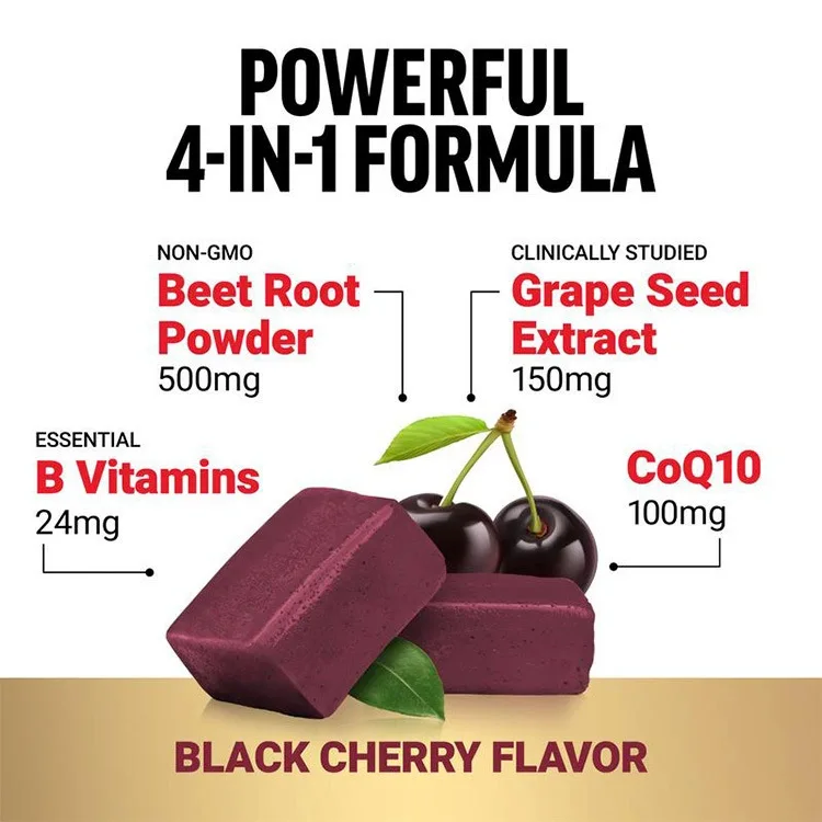 Beetroot gummies are rich in dietary fiber, improve exercise endurance, and promote intestinal peristalsis and microbial balance