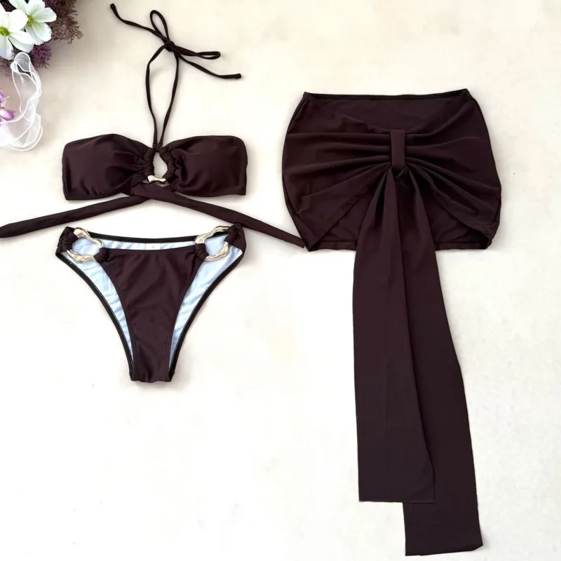 

2026 Sexy Bikinis Female Swimsuits Women Three-Piece Swimwear Beach Swimming Wear Bathing Suits Brazilian Bikini Set Pool Bather