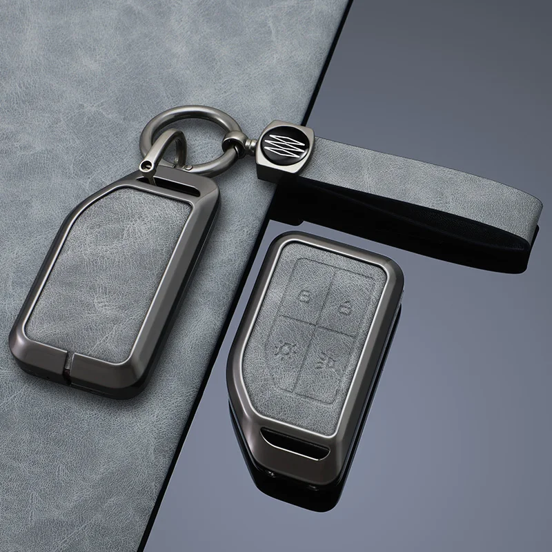 2/4 Tasten Metall Leder Auto Fernbedienung Schlüssel Fall Shell Fob Für Volvo fh16 rc FM EVRO 6 fh Lkw semi Interior Styling Zubehör
