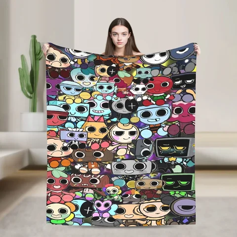 Super Soft Knitted Throw Blankets for Bedding Couch Bedspread  Dandys World Vee Shelly Goob Gigi Fleece Cartoon