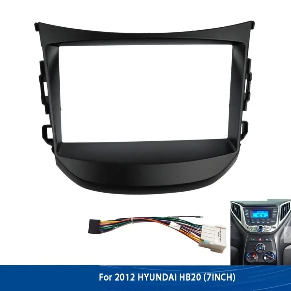 Car radio frame For HYUNDAI HB20 2012-2019(7INCH) Fascias Android GPS MP5 Stereo Player 2 Din Head Unit Panel Dash InstallationT