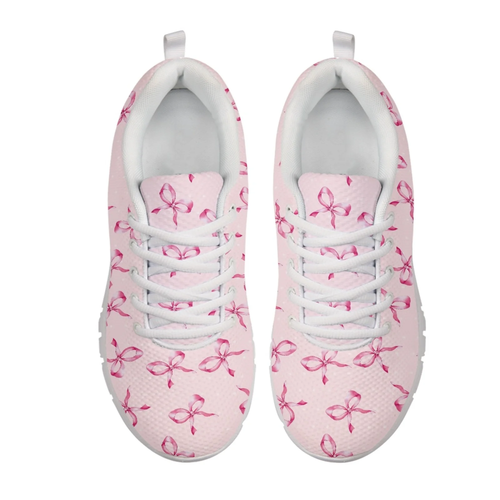 Coloranimal Soccer Bow Pattern Athletic Tennis Shoes, Mesh and EVA Sole Anti Slip Sneakers for Mens Womens Walking and Travel
