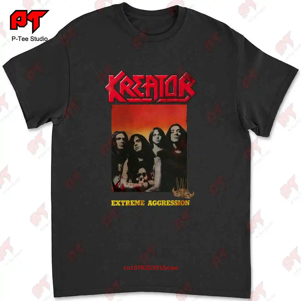 Kreator Extreme Aggression Album Cover Metal Band T-shirt PF03