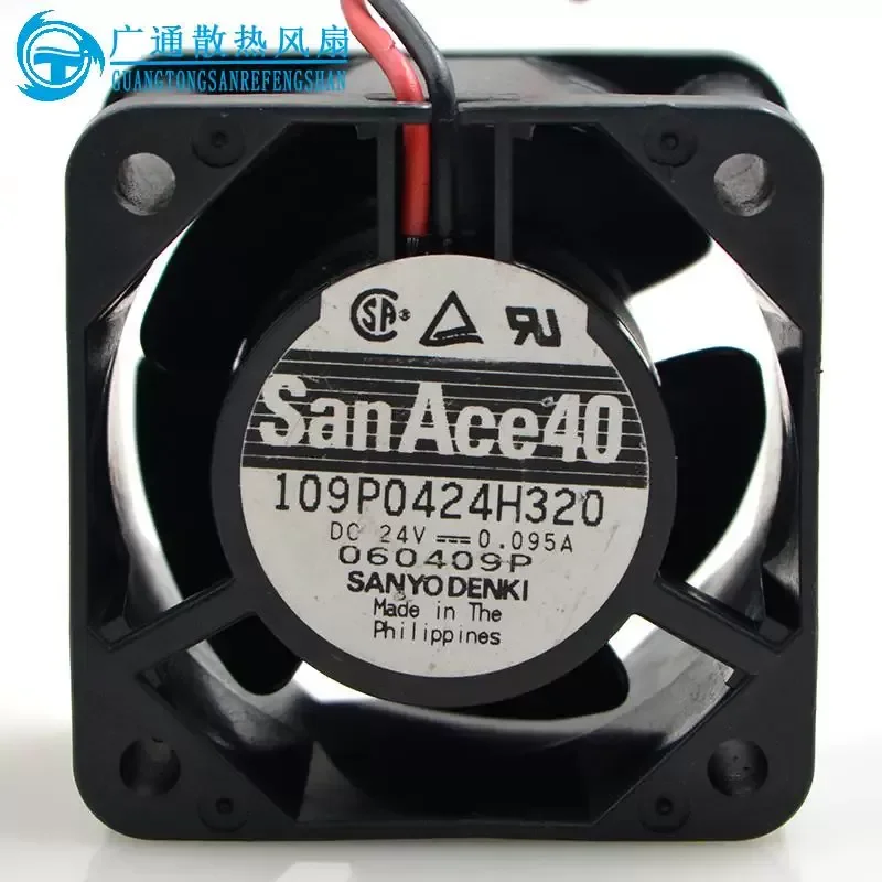 for Sanyo 109P0424H320 4028 24V 0.095A 4CM Dual Ball Bearing Inverter Cooling Fan