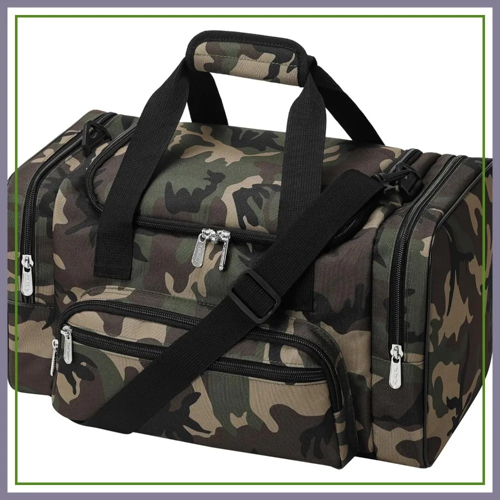 

17 inch Small Duffle Bag - Carry On Personal Item for Travel Gym Sport - Camo