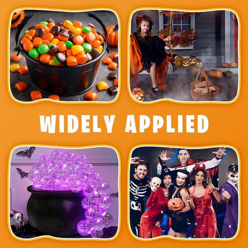 Juego de caldero de burbujas para Halloween, decoraciones de Halloween, Kit de bricolaje para interiores con bola transparente, decoración de Halloween