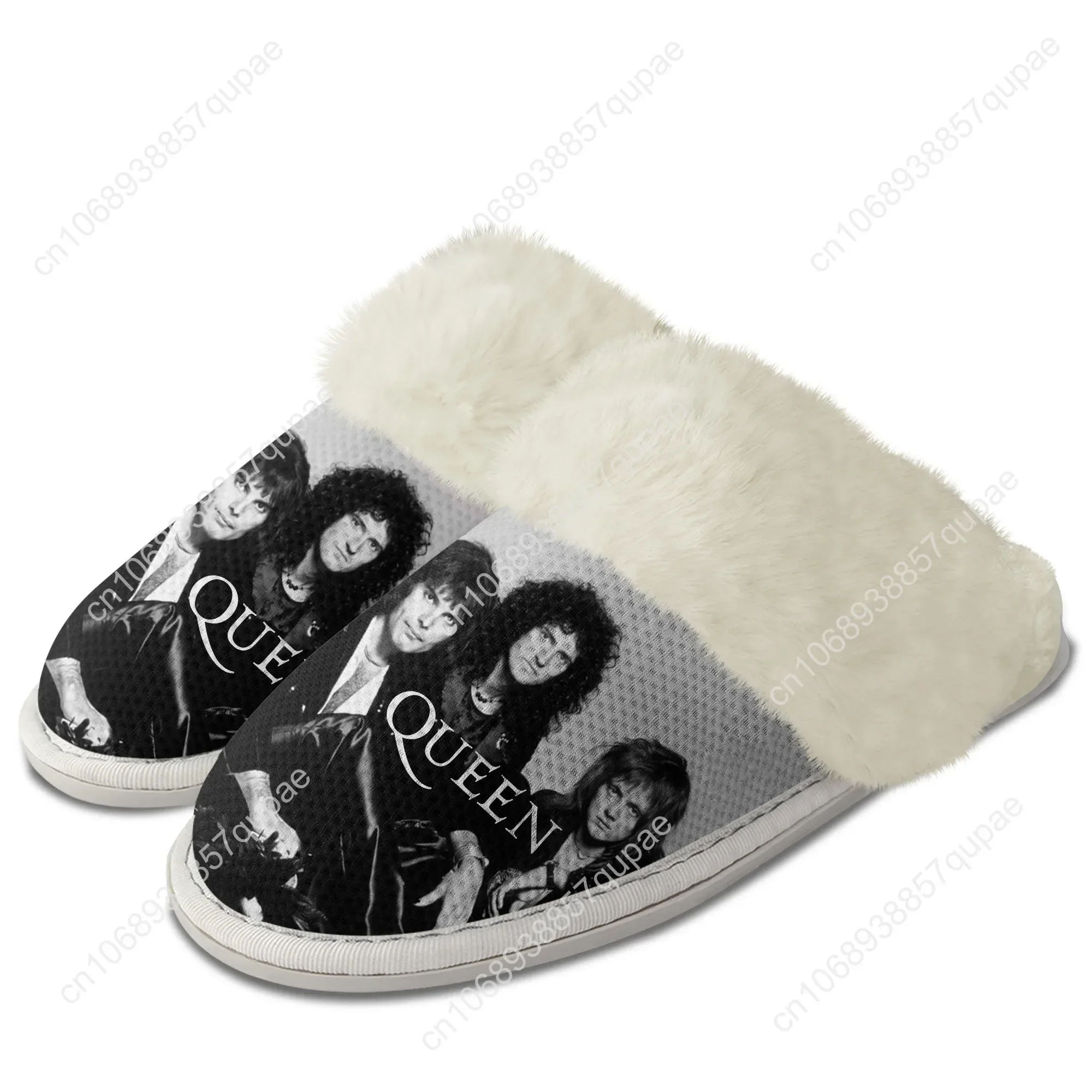 Queen Rock Band Plush Slippers Keep Warm Shoes Fashion Music Mens Womens Home Cotton Bedroom Customized Lightweight Slipper