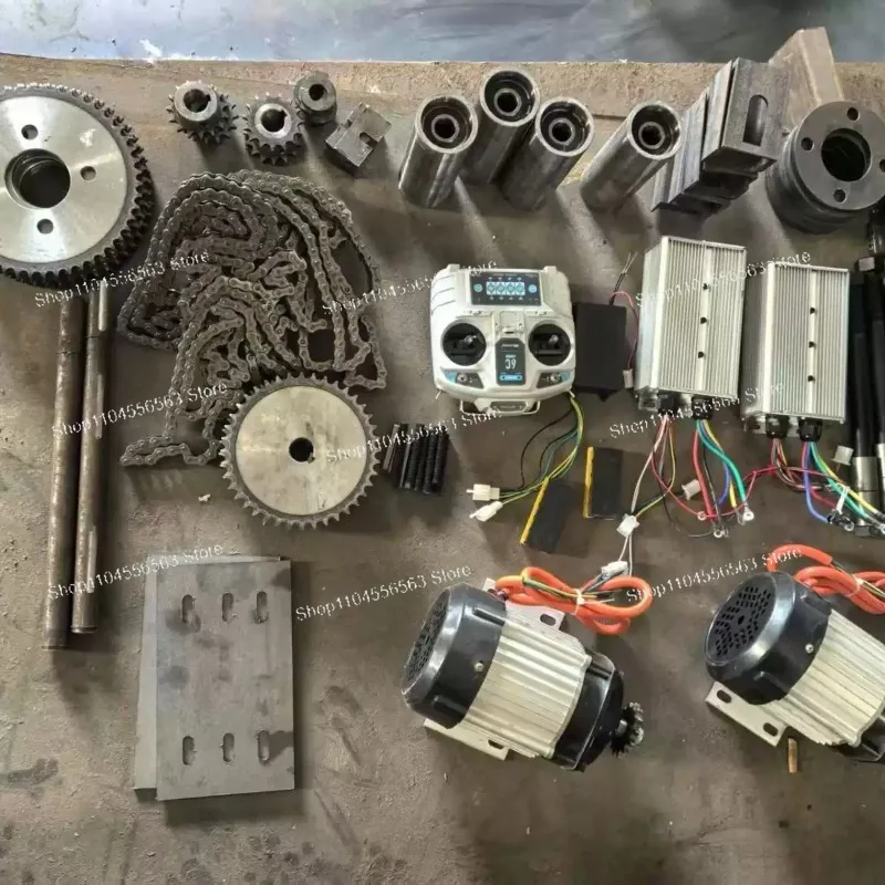 

4WD 48V 3000W Electric Trike Geared Brushless Motor Remote Controller 750W Chain Drive Kit For Four-Wheel Cart Wheelbarrow Bike