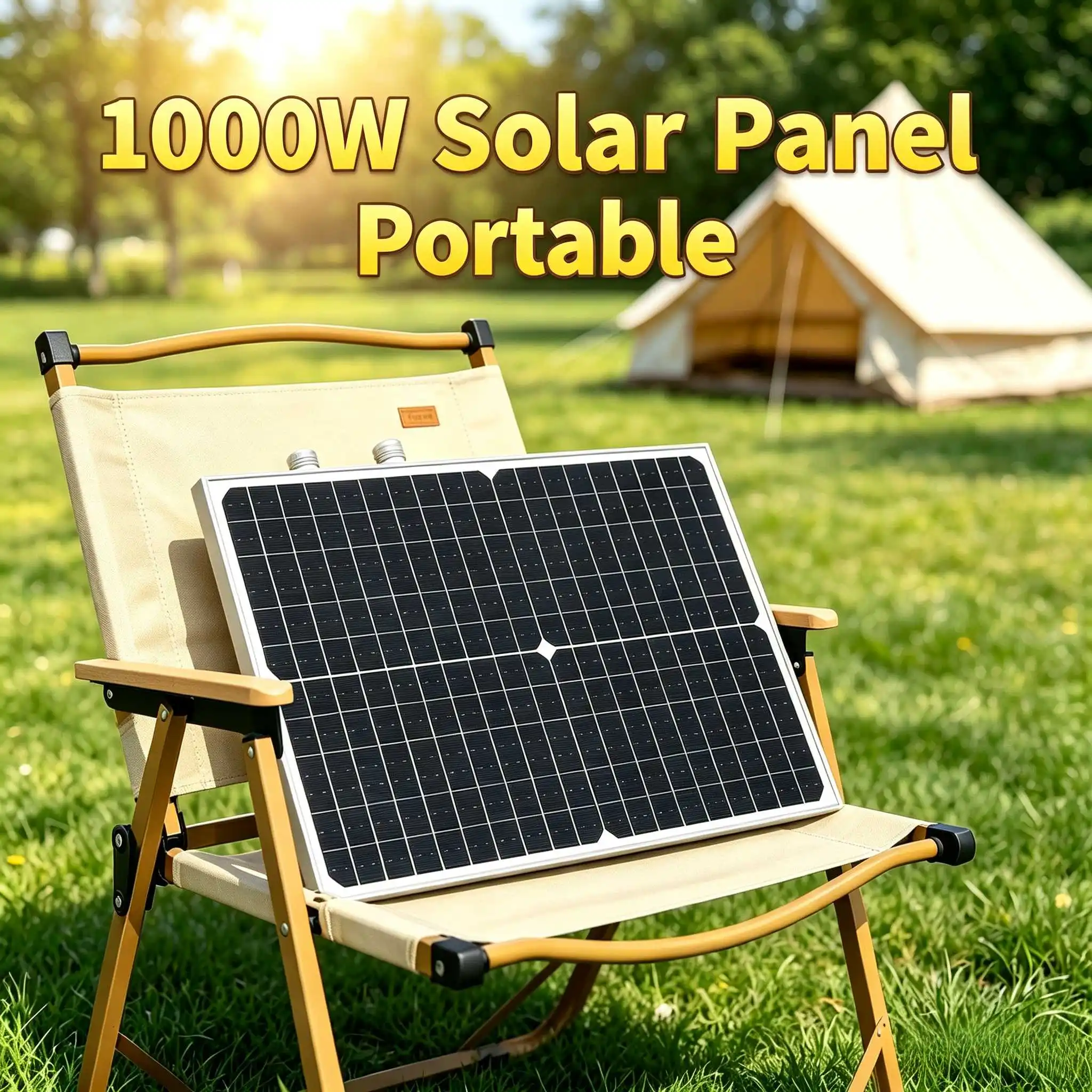1000W 18V Portable Solar Panel Kit Solar Charge Controller With Multiple Cables For Camping RV Car Battery Charger