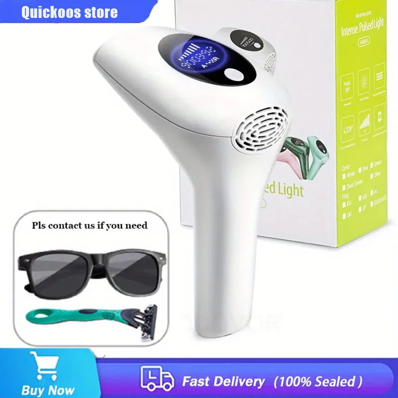 

999999 Flashes Electric Epilators Home Use Painless Permanent IPL Photoepilator Laser Hair Removal For Body Bikini