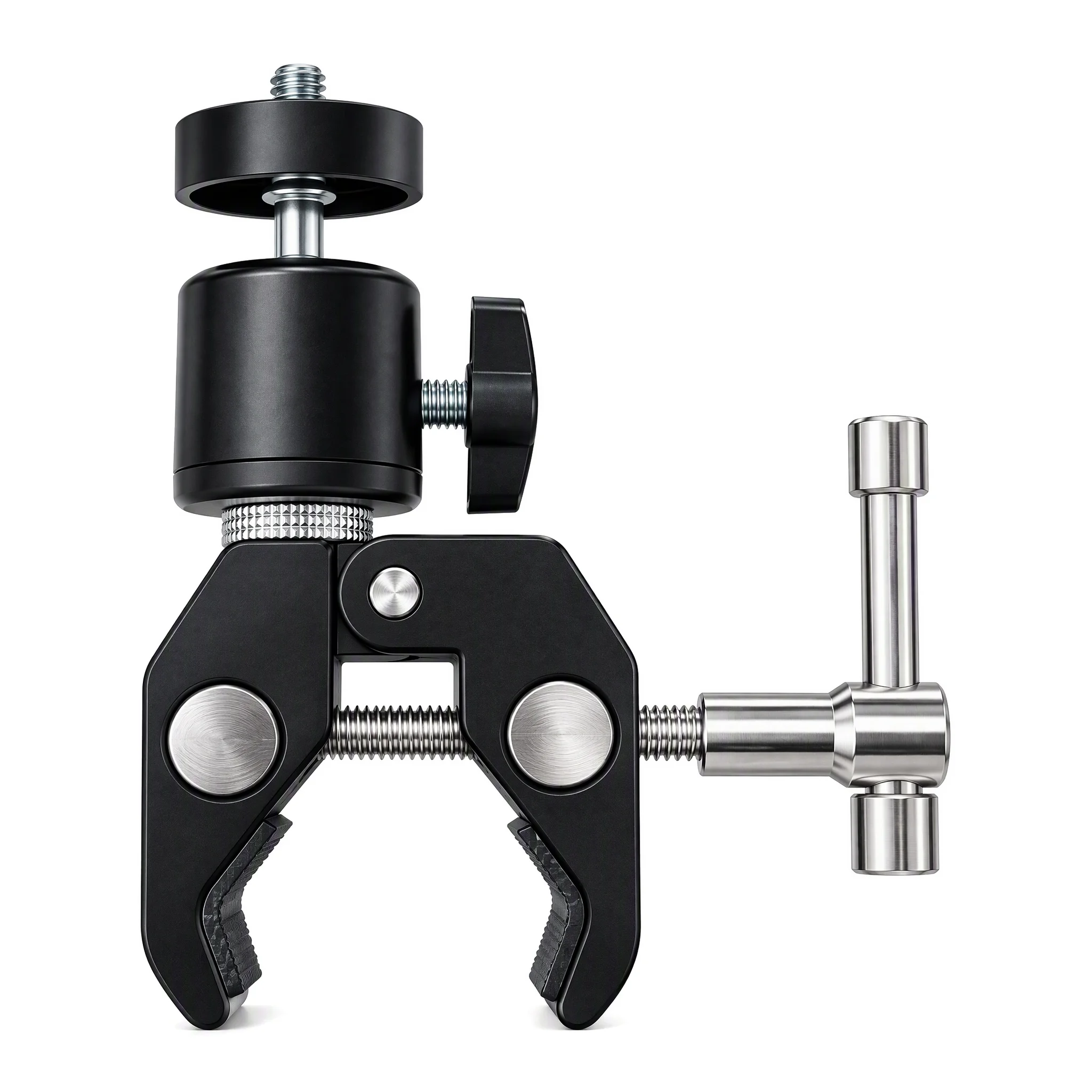 Super Clamp with 360° Mini Ball Head Quick Release Clamp Bracket Tripod Mount 1/4 Screw Clip for DSLR Camera Gopro