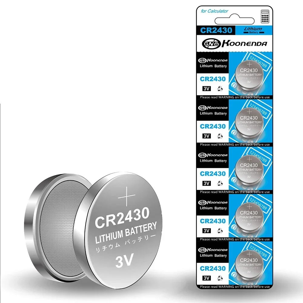 5-35PCS CR2430 3V 290mAh Lithium Battery DL2430 BR2430 Button Coin Batteries for Key Fob Watch Alarm Clock Car Remote Contro