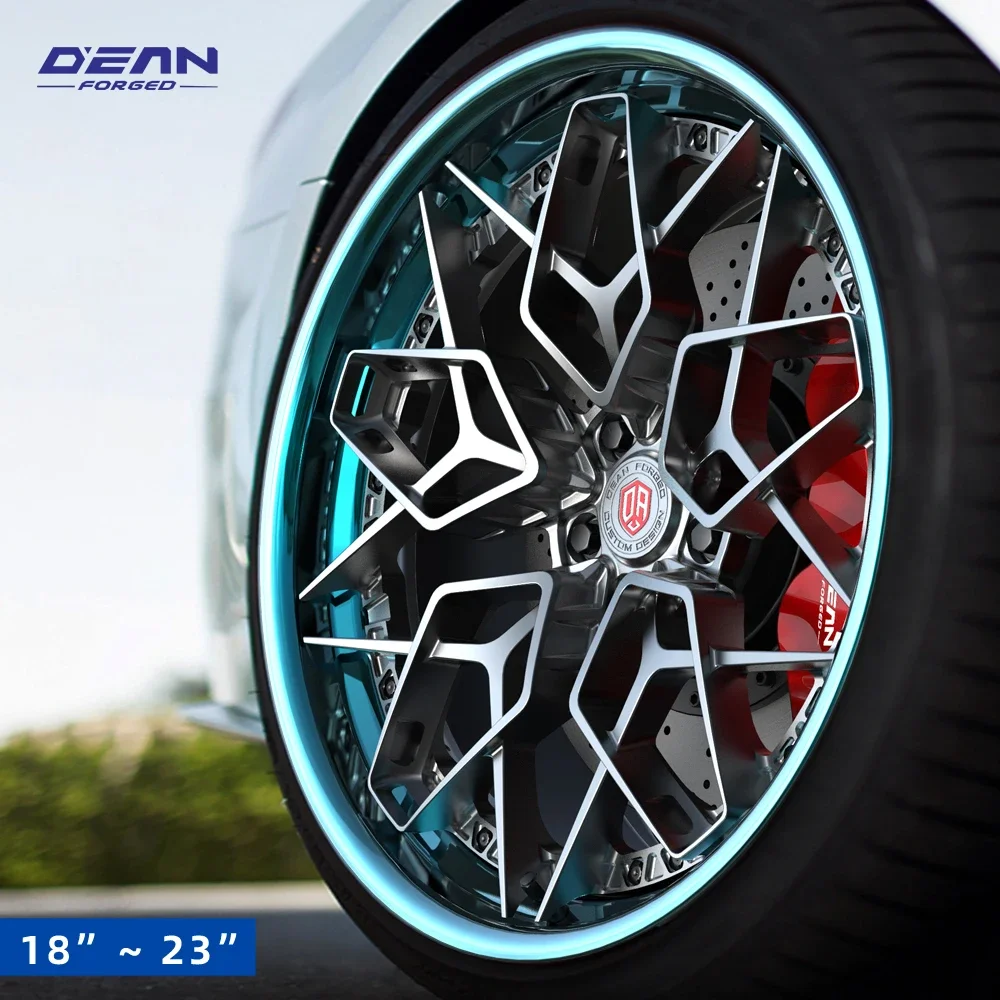 DEAN DB011-P2 forged 2 piece wheels  6061-T6 forged aluminum alloy wheels 15 to 24 inches  for cars Custom modification