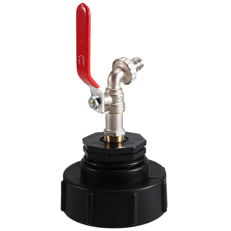 ABKP-IBC Tank Tap Adapter S100X8 Thread IBC Tank Tap Adapter 1/2'' Connector For Garden Home Valve Fitting Faucet