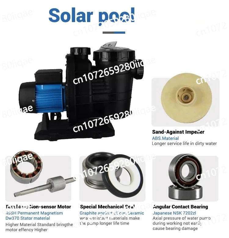 

Submersible Swimming Pool Equipment Wholesale 550w 900w 1200w Solar Pool with Solar Panels