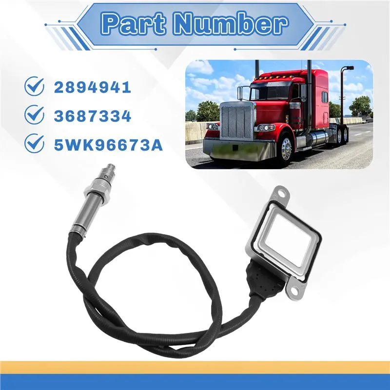 

Датчик оксида азота (NOx) AB96 для Cummins ISX, Freightliner, Volvo, Peterbilt — номера деталей 2894941, 3687334, 5WK96673