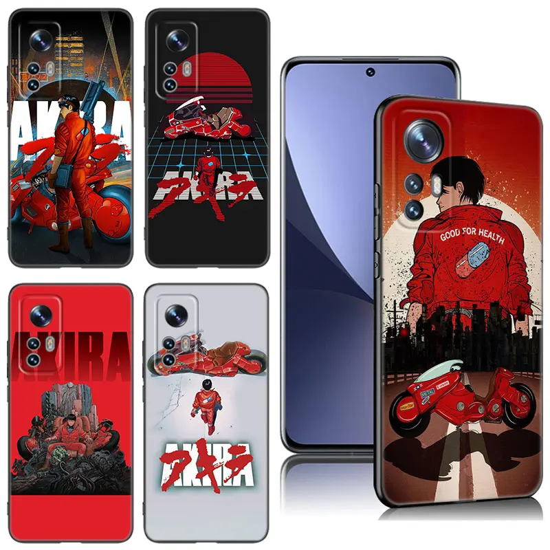 Akira 1988 Film Black Silicone Phone Case For Xiaomi Mi 9 SE 8 10 10T 11 12 13 Lite 9T 11T 12S 12T 13T 14 Pro 5G NE 11i 12X