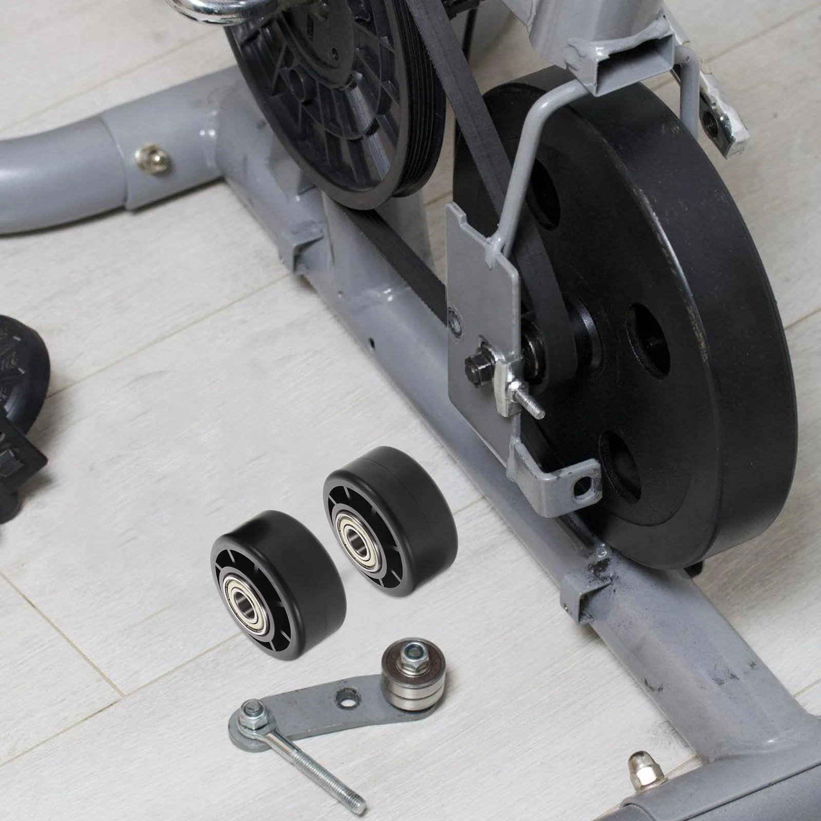 

2 Pcs Fitness Equipment Universal Wheel Caster Wheels Heavy Duty Bicycle Exercise Bye Parts Bearing Pulley Replacement