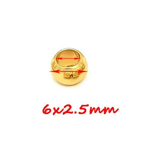 100 Stück 2 mm-12 mm Edelstahlperlen Europäische Kugelperlen mit Großem Loch für Schmuckherstellung DIY Armband Halskette
