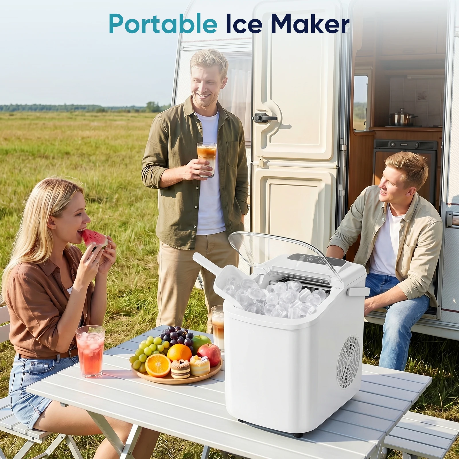 fast ice production display