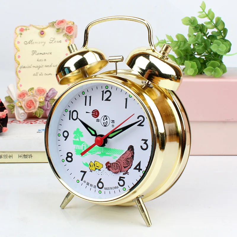 

Retro Nostalgic Metal Movement, Creative Alarm Clock, Super Loud Horseshoe Watch, Mechanical Old-fashioned Winding