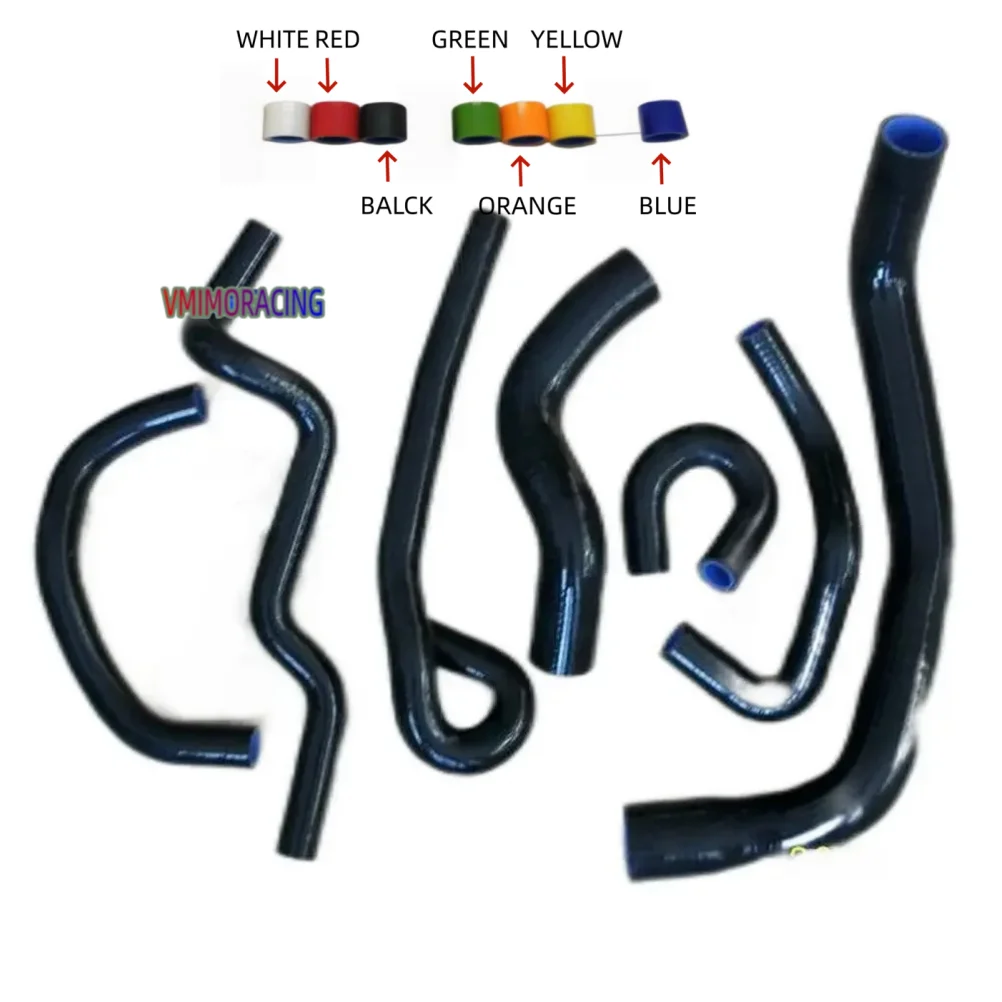 7 piezas de mangueras de radiador de silicona para NISSAN SKYLINE BCN-R33 GT-R RB26DET RB 26 DET, 7 colores