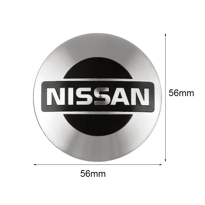 4Pc 56/60mm Wheel Center Hub Rim Caps Car Wheel Hub Covers Fit For Nissan X-Trail Qashqai Almera Note Leaf J10 Teana V36 Tiida