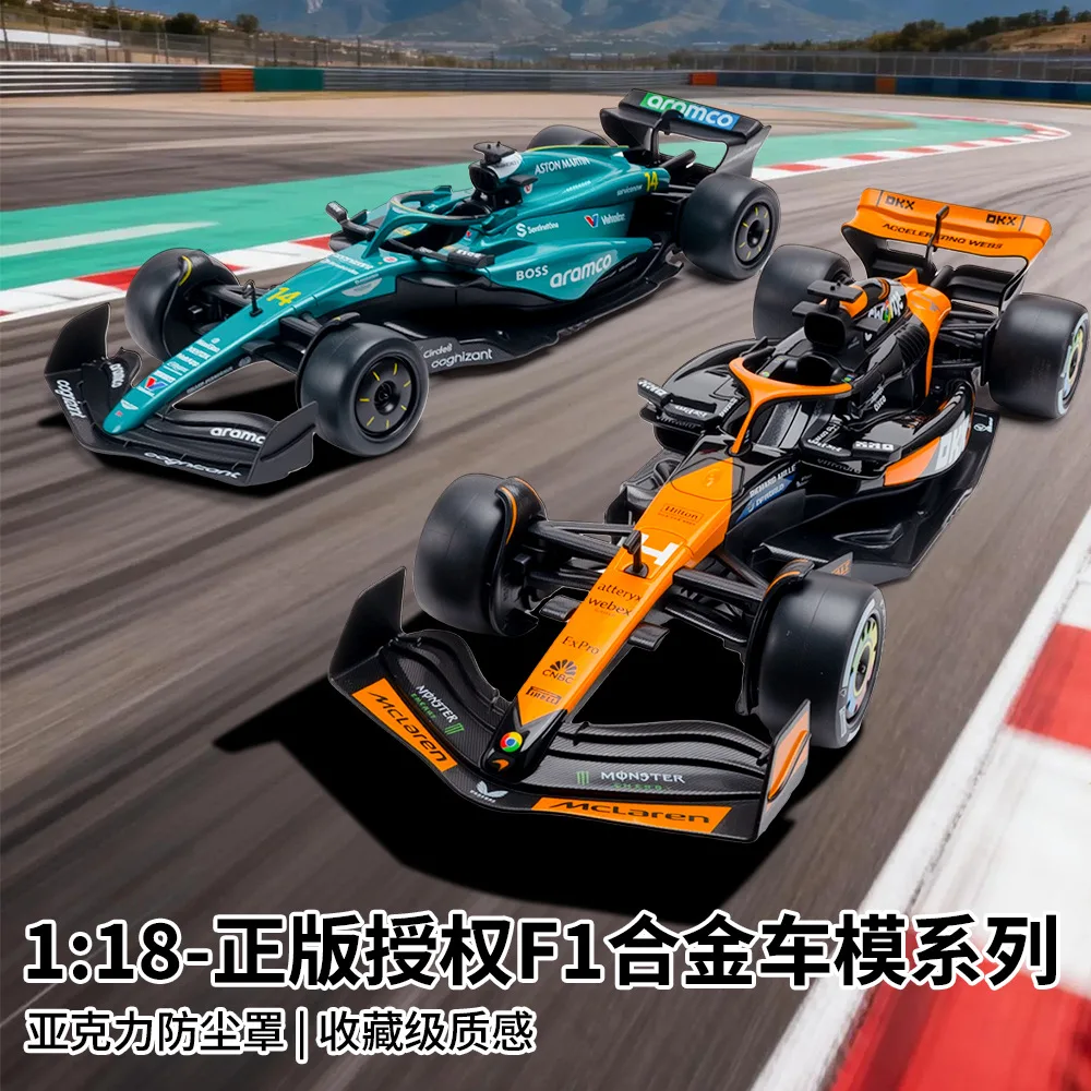 1:18 F1 Racing Car Diecast Models Alloy Toys Fashion Simulation Accessories Rubber Tires Vehices Gifts for Children
