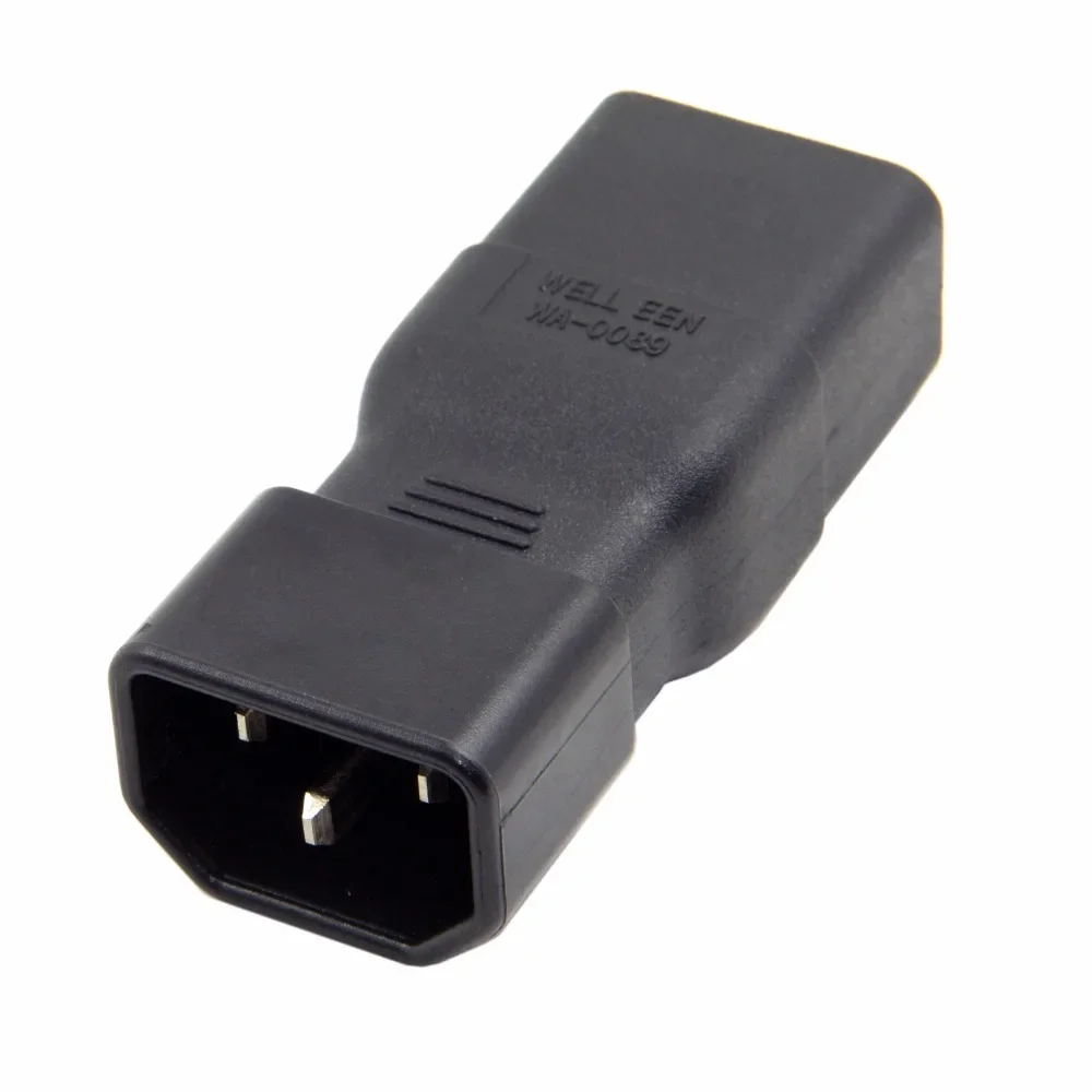 IEC320 ชาย C14 หญิง C19 Power Mains Extension Adapter สําหรับ PDU UPS 10A to 16A