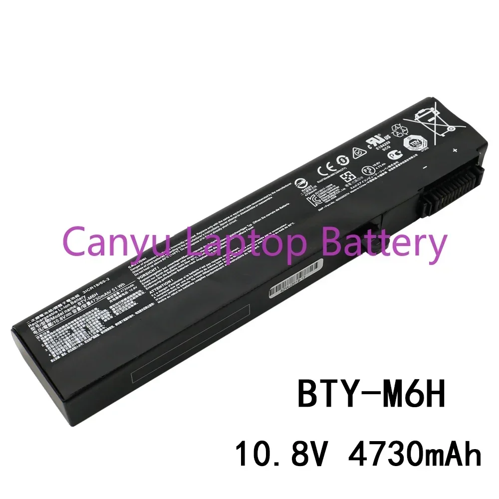 BTY-M6H   For MSI GE62 GE72 GP62 GP72 GL62 GL72 GP62VR GP72VR PE60 PE70 MS-16J2 MS-16J3 MS-16J1 MS-16GF GP72MVR  Laptop battery