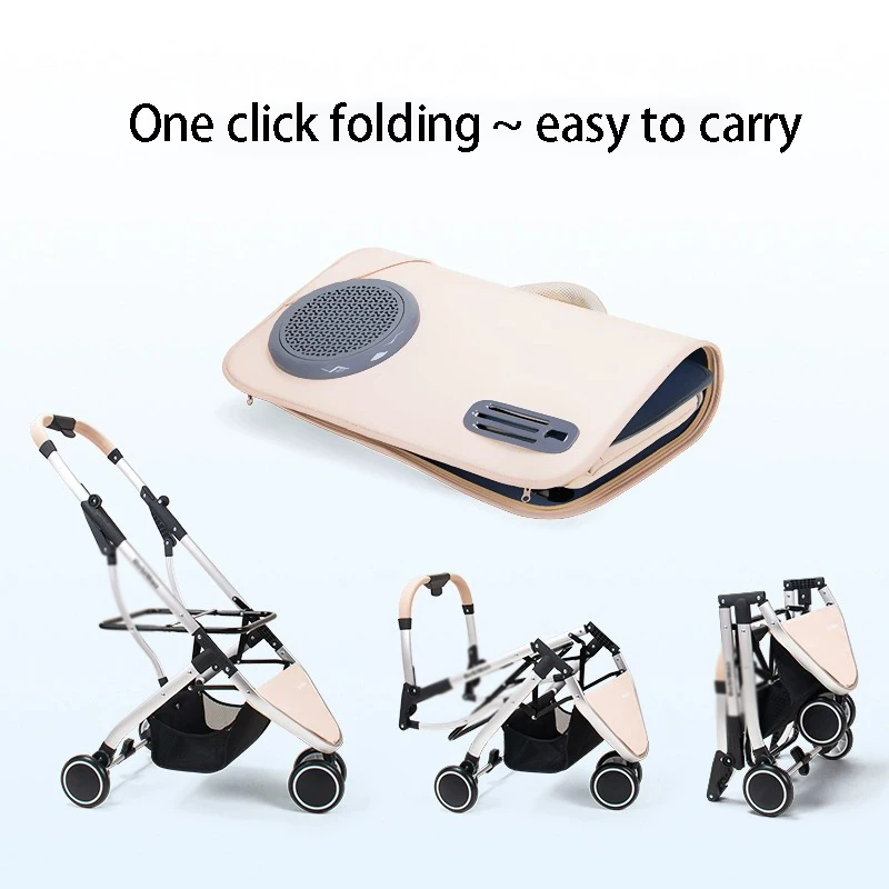 Three Wheels High Elasticity Shock Absorption Fold Separated Type Dog Stroller Portable Cat Bag Large Capacity Cat Accessories