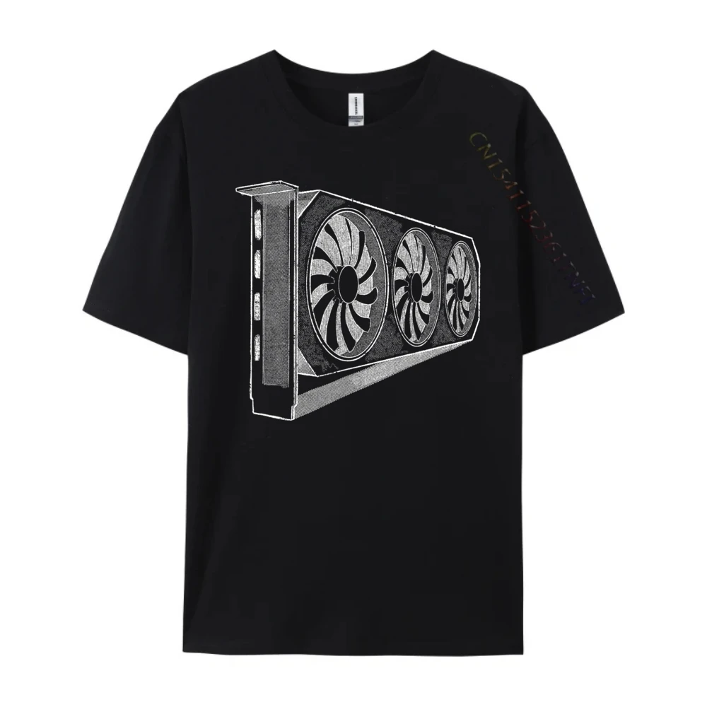 Gpu بطاقة آلة الكمبيوتر أنيمي تي شيرت الملابس قمصان خمر بلايز مخصصة عصرية وعصرية #2