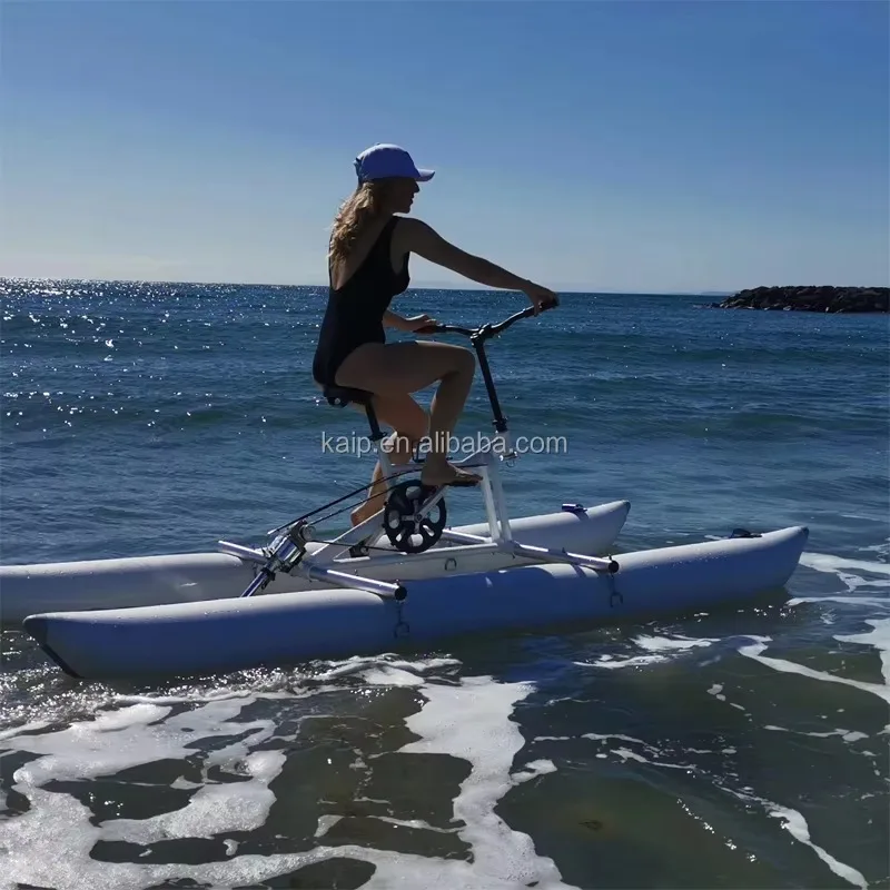 Airo Inflatable Water Bicycle Bike Foot Pedal Family Person Use Kids Playground Customized Wholesale Factory Sale