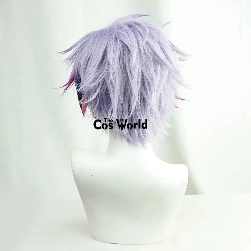 الظاهري YouTuber VTuber Fuwa Minato أنيمي تأثيري الباروكات الألياف مقاومة للحرارة الشعر الاصطناعية + غطاء شعر مستعار