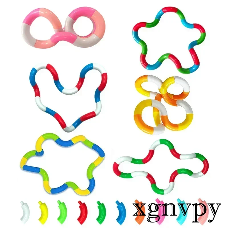 Xgnvpy 1pc groviglio corda Twist fidget Toy Rrainbow Circle Sensory autismo Therapy Jouet Anti Stress Enfant Juguete Antiestres niecos