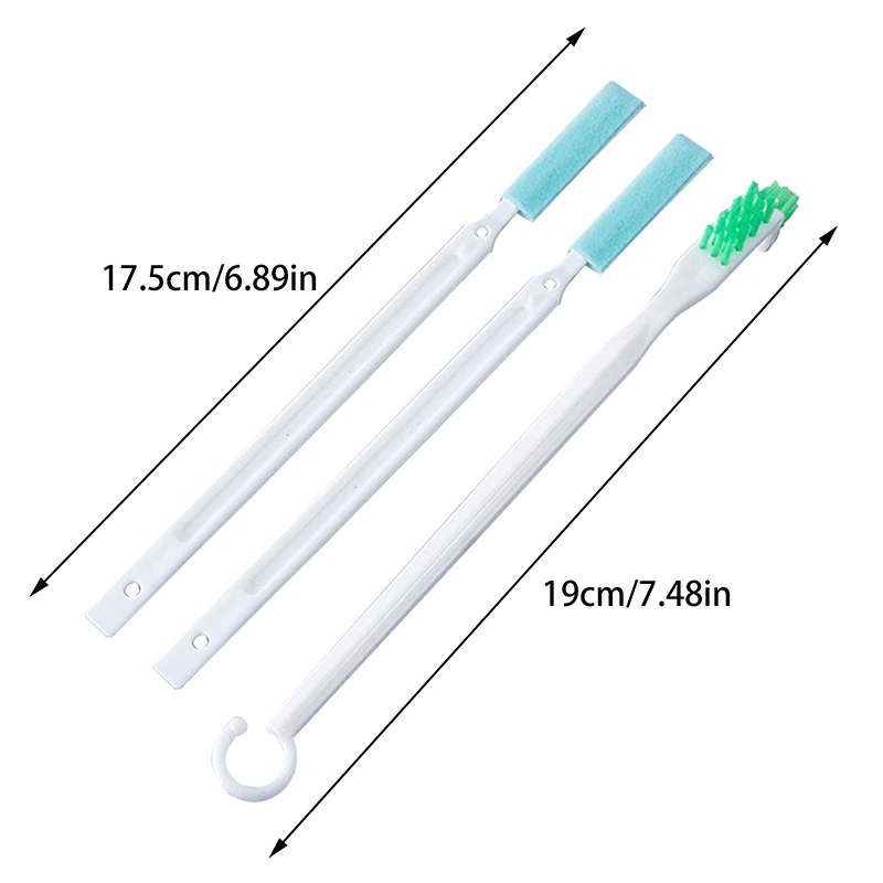 Kit de brosses à encoches pour tasse étroite et propre, manche long, ensemble de brosses pour livres de paille, tube en verre, nettoyeur d'espace de bouteille de lait pour bébé, outil de cuisine, 3 pièces