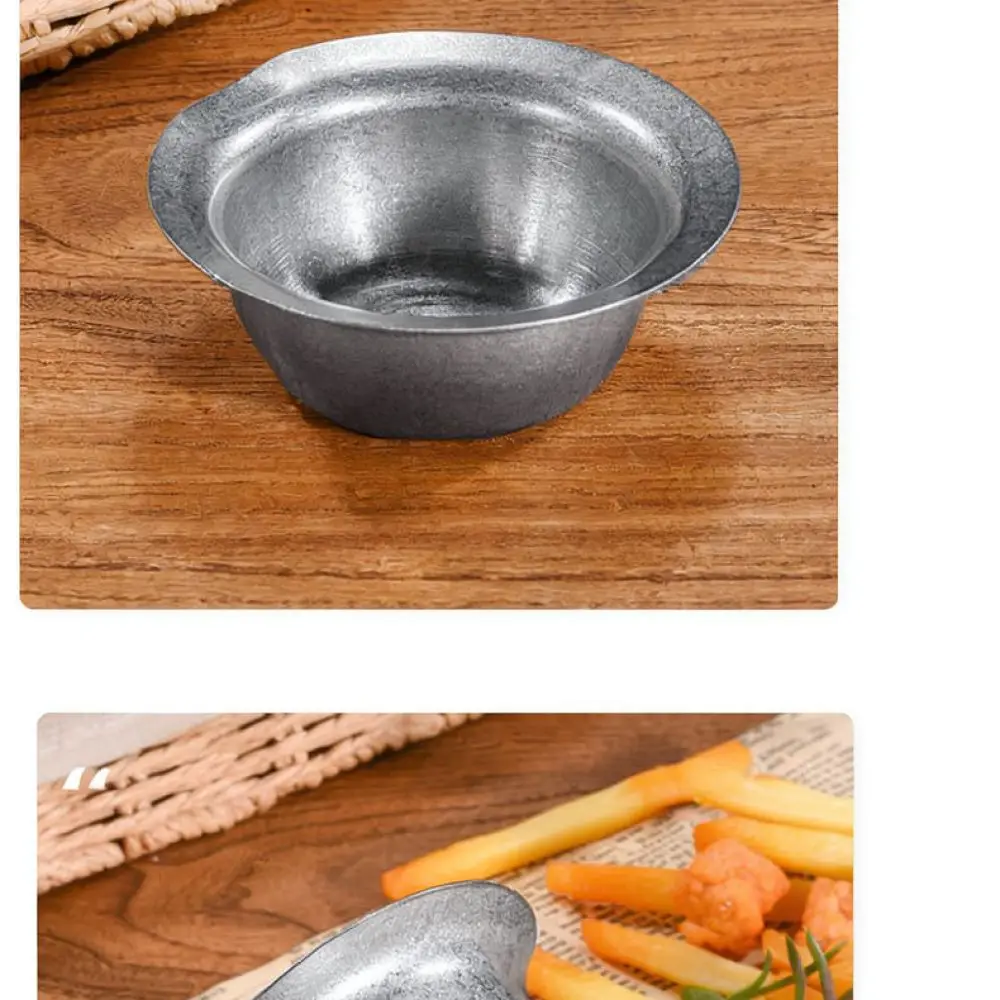 Elegant Vintage Sauce Cup 304 Stainless Steel Eagle Spout Condiment Bowl Deepened Design For Western Cuisine Food Serving