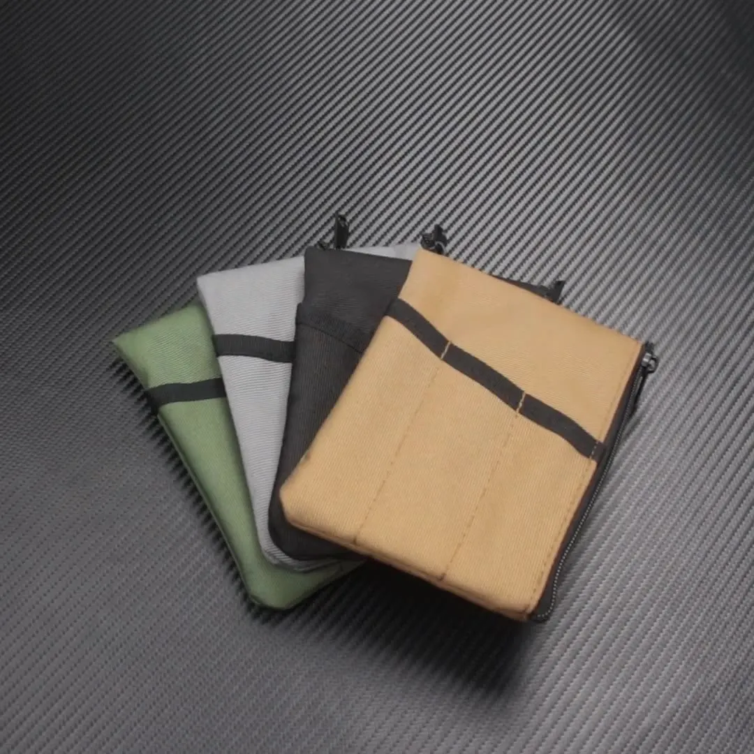 ‌Nylon EDC Multi-Organizer Pouch Slim Compact Key Holder for Car Keys RFID Card Wallet & Earbuds Case Outdoor Cash Pouch