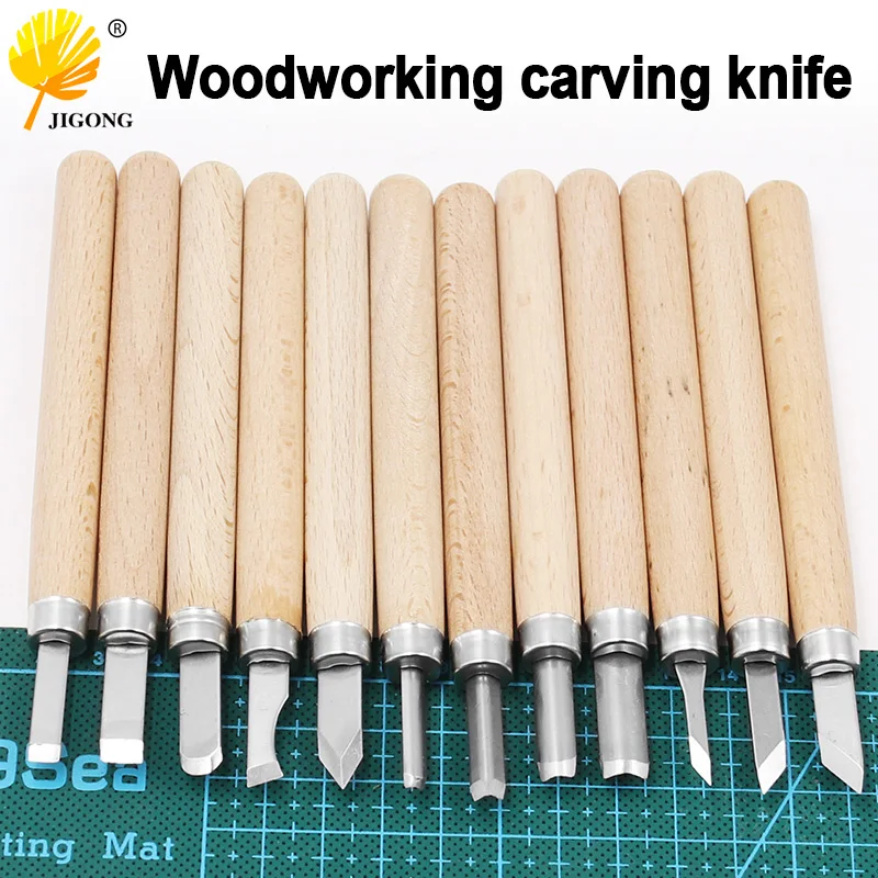 1 PCS DIY Professional Wood Carving Chisels Knife Woodworking Hobby Arts Crafts Cutter Graver Sculpt Pottery Ceramic Clay Beech