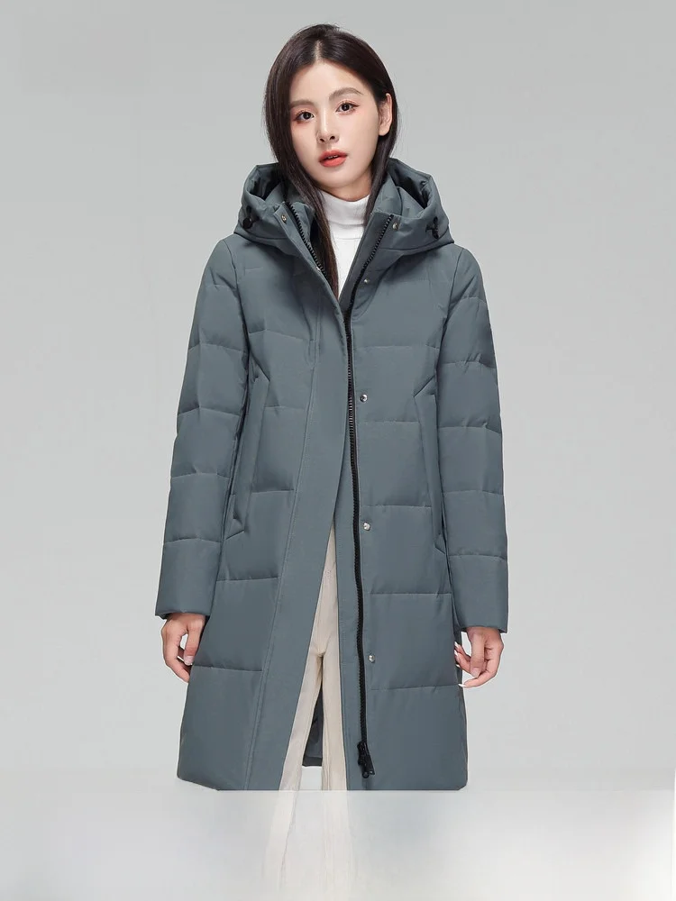 

Snow Flying Spring 2026 Women's Mom Style Mid-Length down Jacket Fashionable Trendy Warm Versatile Outdoor Polyester Fiber