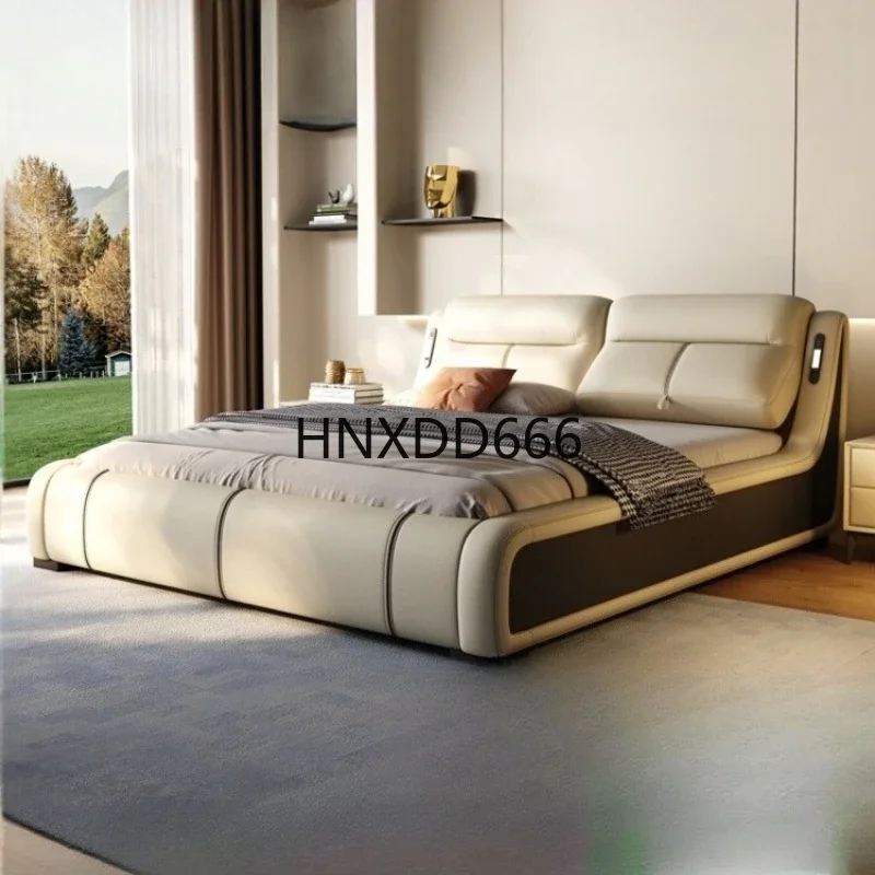 multifunctional king size Double bed 220x200 cm cosy luxury Smart Two persons bed bases and frames camas de dormitorio furniture