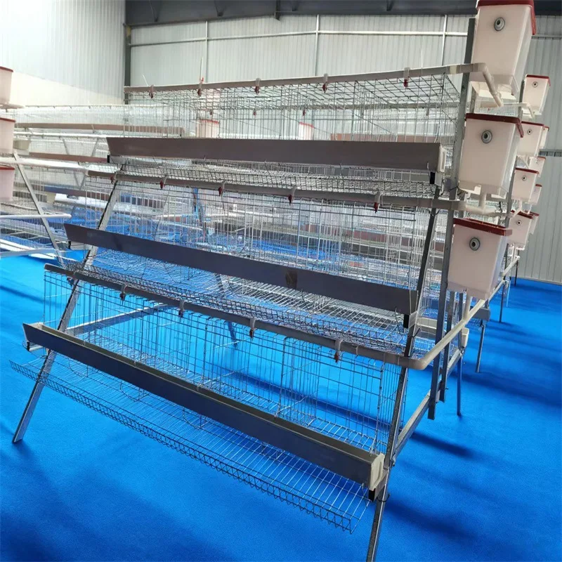 Agricultural Poultry Farm Layer Cage Trapezoidal Layer Cage Multi-layer A-shaped Stack Breeding Equipment Layer Cage