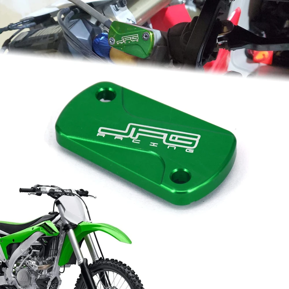 Motorcycle Rear Brake Cylinder Reservoir Cover Cap For KAWASAKI KX125 KX250 KX250F KX450F KX450 KLX300R KLX450R KFX450R ATV CNC